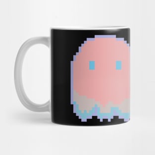 ghost pixel orange Mug